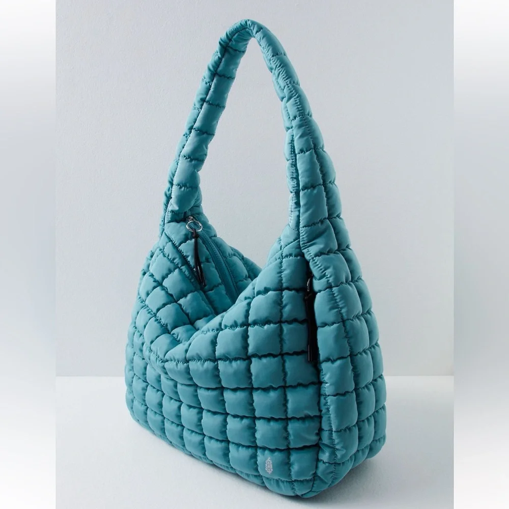 FP Movement by Free People Blue Quilted Crossbody Bag - Picture 2 of 5